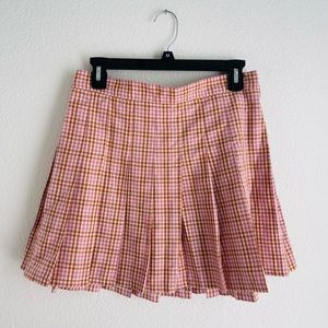 Aerie Pretty Pink Pleated Skirt